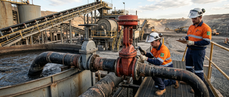 Como Escolher a Válvula Industrial Correta para Aplicações com Polpa Abrasiva na Mineração